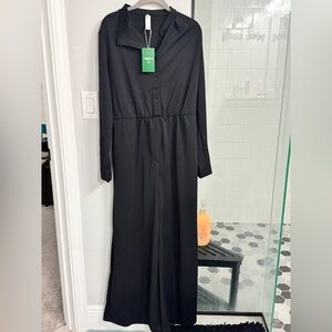 HALARA Classic Black Long Sleeve Jumpsuit